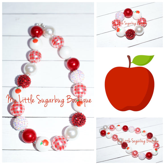 Apple Check Chunky Necklace