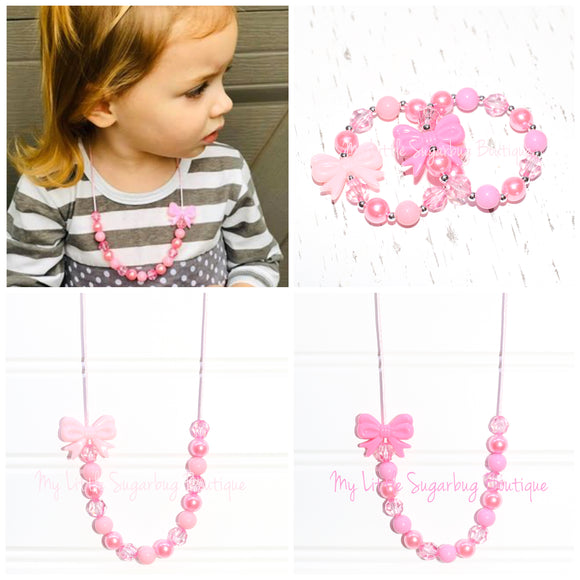 Bitty Bow Cord Necklace ReMix