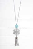 Snowflake Tassel Necklace