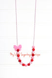 Be Mine Bitty Bow Cord Necklace