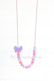 Bitty Bow Cord Necklace Duos