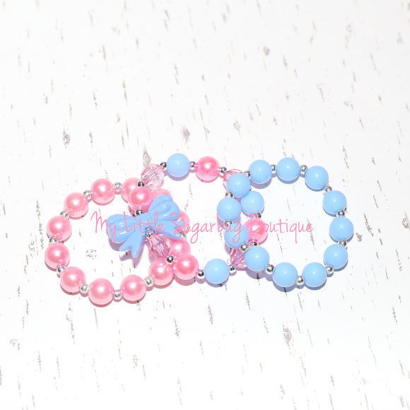 Bitty Pink&Blue Bracelets