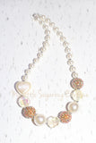 Heart Shimmer Chunky Necklace