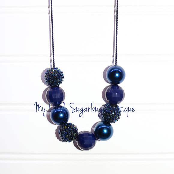 Navy ReMix Cord Necklace