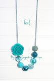 Flower ReMix Fall Cord Necklace-CHOOSE YOUR COLOR