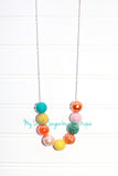 Painted Pumpkins Cord or Tassel Necklace