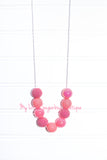 Pinky Coral ReMix Cord Necklace