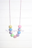 Pastel Watercolor Cord OR Tassel Necklace