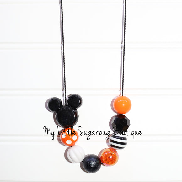 Halloween Mouse Cord Necklace