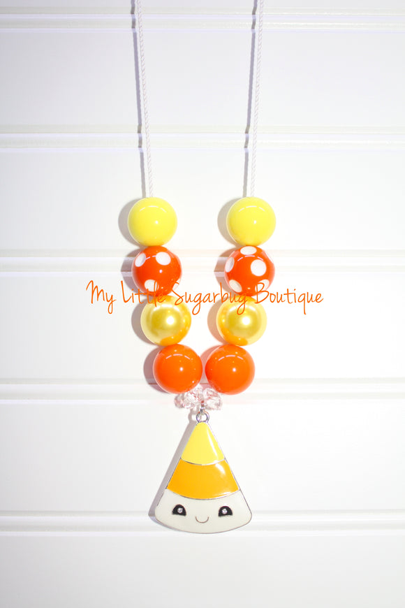 Candy Corn Cord Necklace