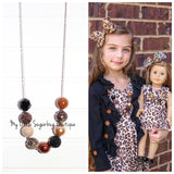 Leopard Cord Necklace