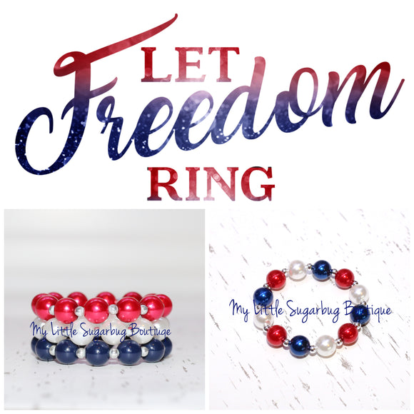 Let Freedom Ring Bitty Bracelets
