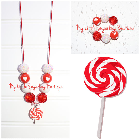 My Heart Pops for You Cord Necklace