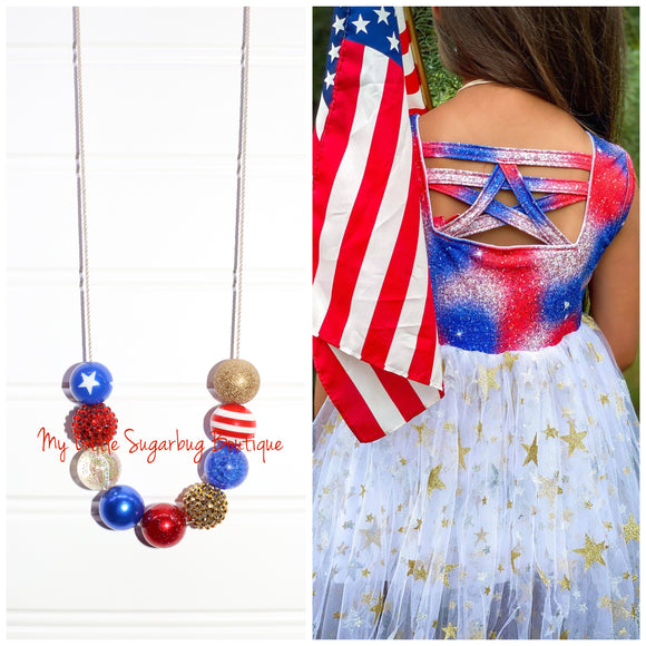 Star Spangled Sweetie Cord Necklace