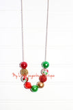 Tie Dyed Holiday-Gold Cord or Tassel Necklace