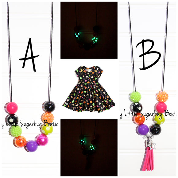 Trick or Treat Stars Cord or Tassel Necklace