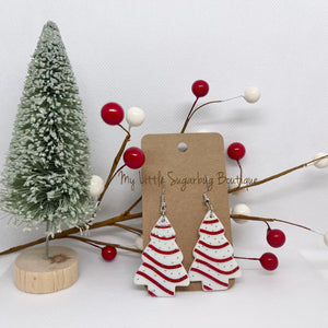 Christmas Tree Cake Earrings