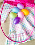 Pastel Plaid Cord Necklace