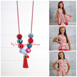 Apple Pie Tassel Necklace