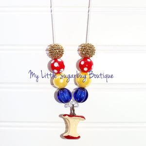Apple Princess Pendant Cord Necklace