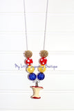 Apple Princess Pendant Cord Necklace