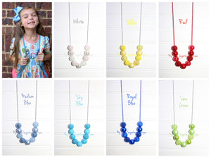 Back to School ReMix Solid Cord Necklace-CHOOSE YOUR COLOR