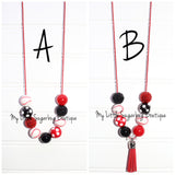 Baseball Cord or Tassel Necklace-CHOOSE YOUR COLORS