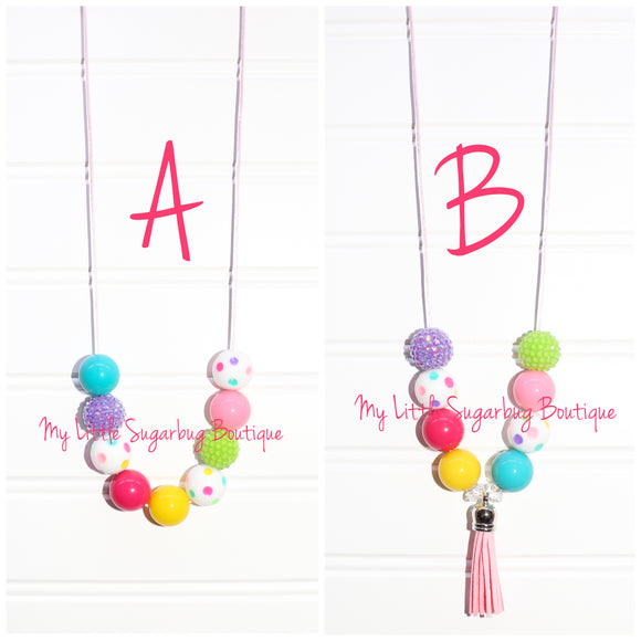 Birthday Surprise Cord or Tassel Necklace