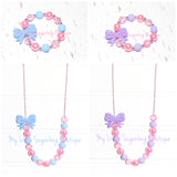 Bitty Bow Cord Necklace Duos