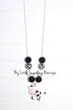 Black&White Cow Cord Necklace