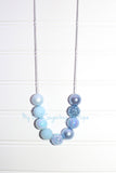 Blue Ombre Cord Necklace