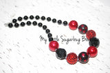 Buffalo Plaid Pearl Chunky Necklace