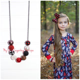 Buffalo Plaid Tree Cord Necklace