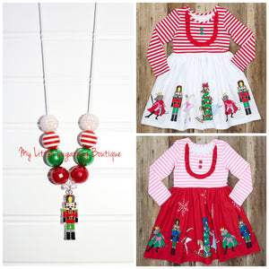 Christmas Nutcracker Cord Necklace