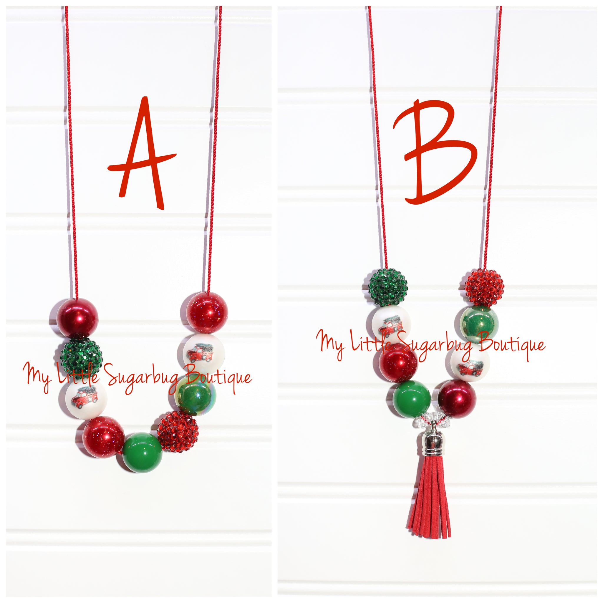 Christmas tassel necklace deals