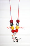 Cow Cord Necklace
