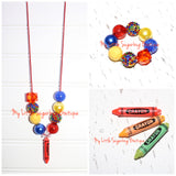 Crayon Pendant Cord Necklace