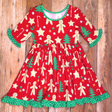 Christmas Cookies Gingerbread Cord Necklace