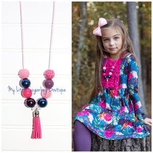 Enchanting Blooms Tassel Necklace