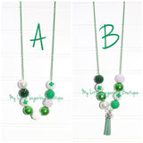 Four Leaf Clover Cord OR Tassel Necklace