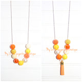 Halloween Candy Cord or Tassel Necklace