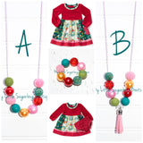 Happy Holly Daze Cord or Tassel Necklace