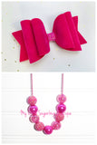 Hot Pink ReMix Cord Necklace