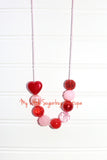 Valentine Roses Cord OR Tassel Necklace