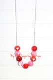 Rose Are Red Cord OR Tassel Necklace