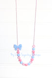 Bitty Bow Cord Necklace Duos