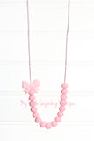 Bitty Bow Cord Necklace Solids