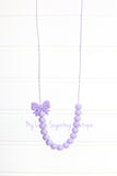 Bitty Bow Cord Necklace Solids