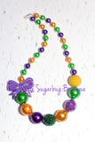 Mardi Gras Surprise Chunky Necklace