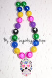 Sugar Skull Chunky Necklace